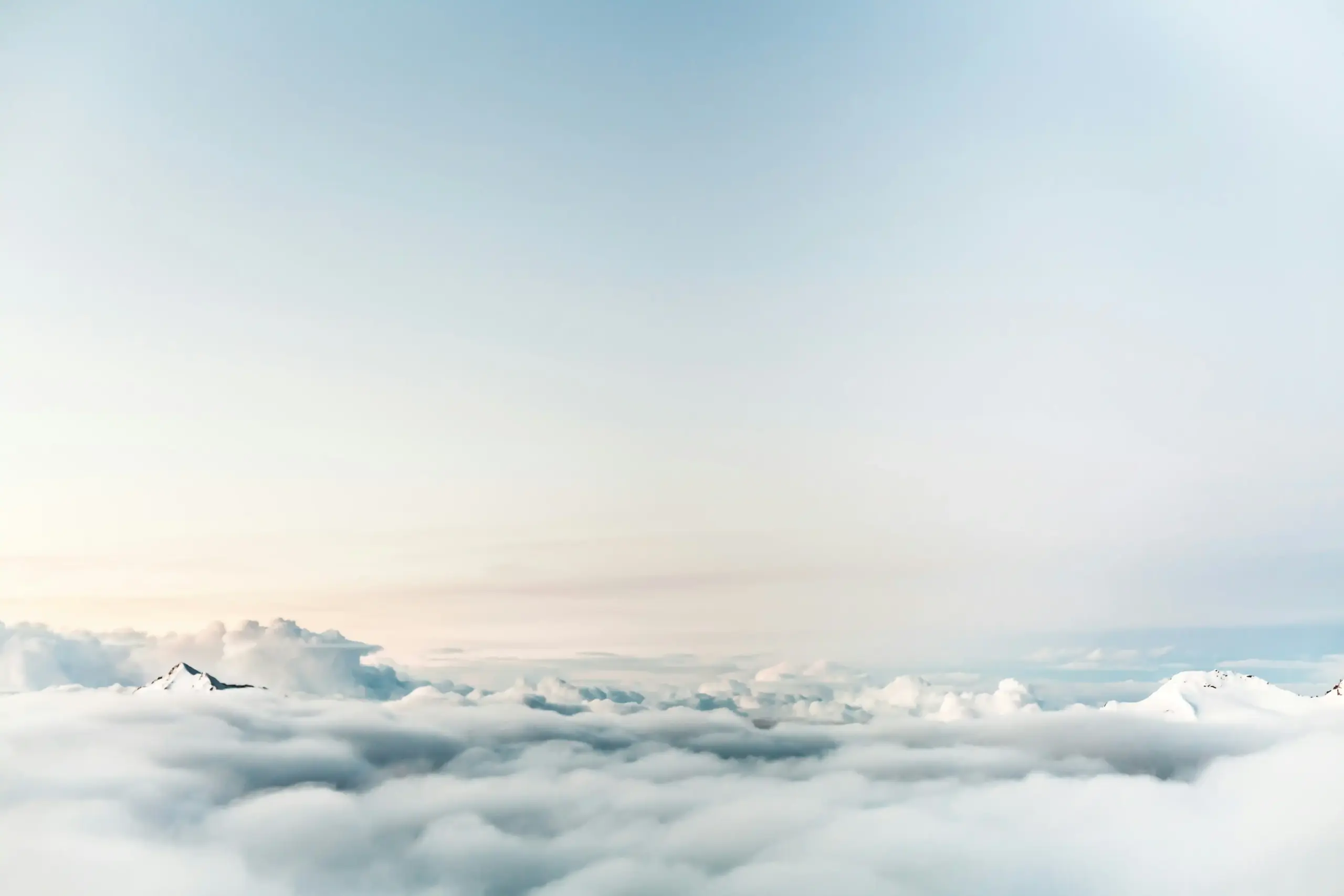 Above the clouds